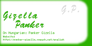 gizella panker business card